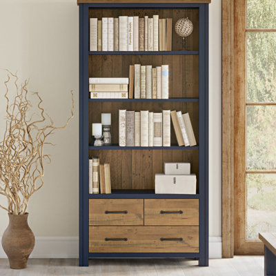 Edwige 180 cm H x 90 cm W Solid Wood Bookcase