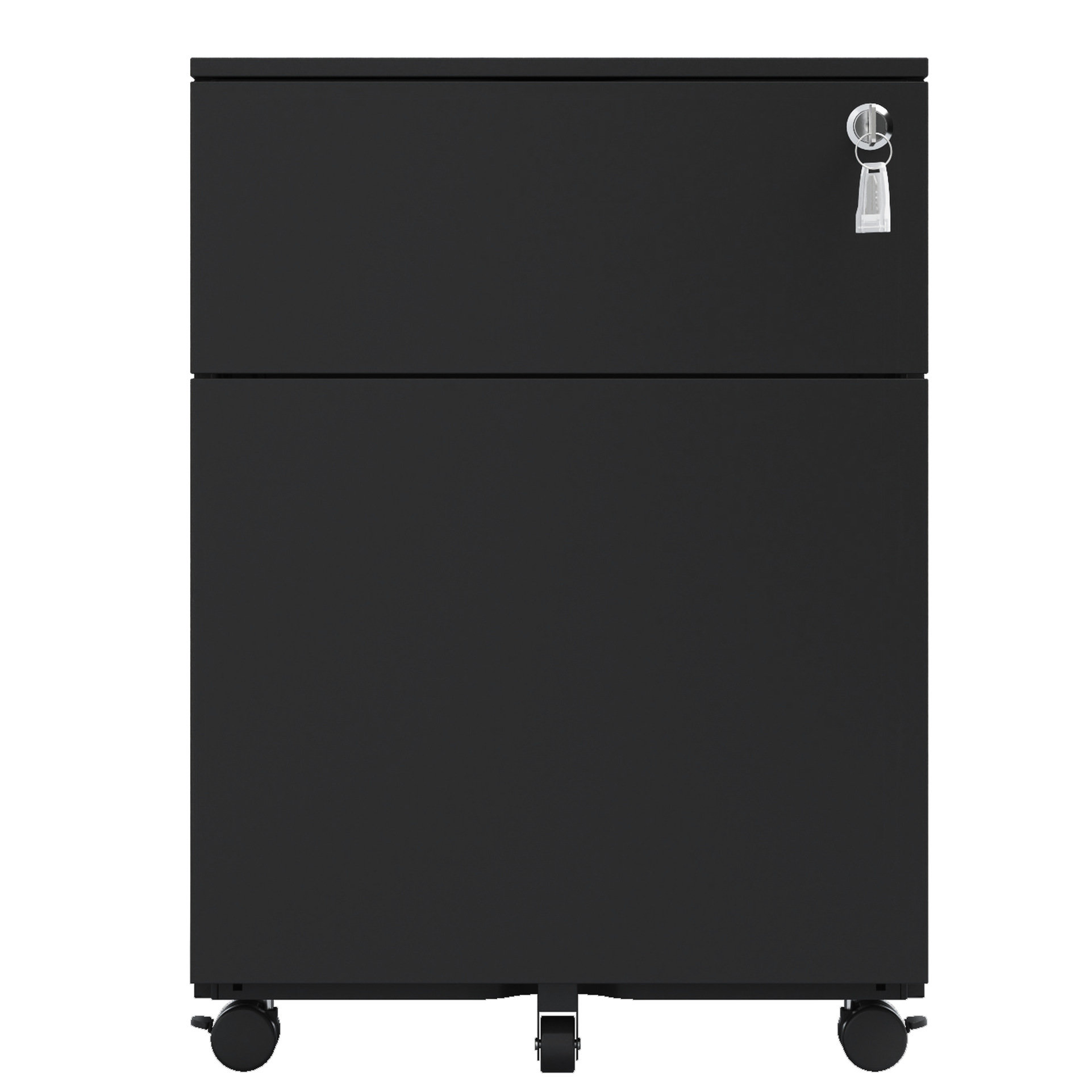 Suits File Folder Inbox Zero Locked Steel File Cabinet With 2 Drawers, Suits Legal/letter ...