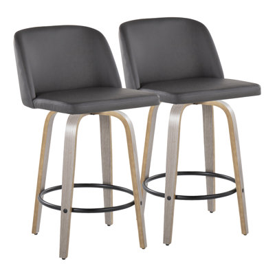 Lakyia Swivel Upholstered Counter Stool