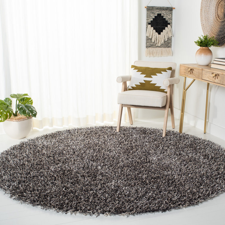 Cimah Shag Hand Tufted Performance Solid Color Rug