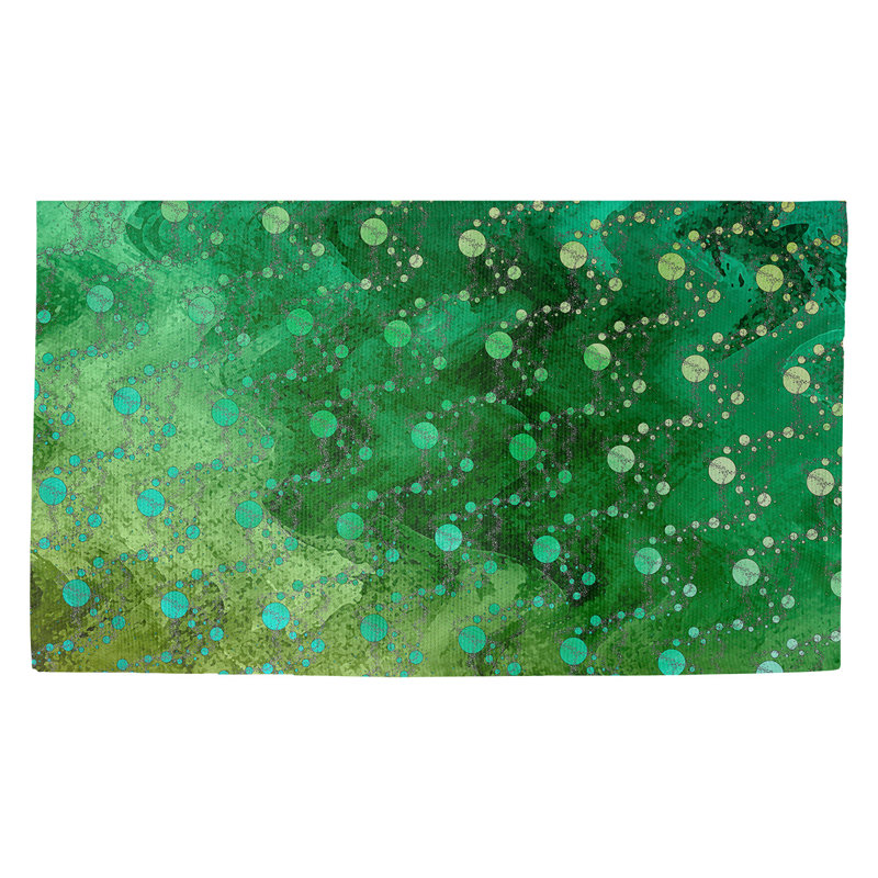 Tapis vert à motif de planètes et d'étoiles Avicia, Rectangle 2 pi 2 po x 3 pi 4 po