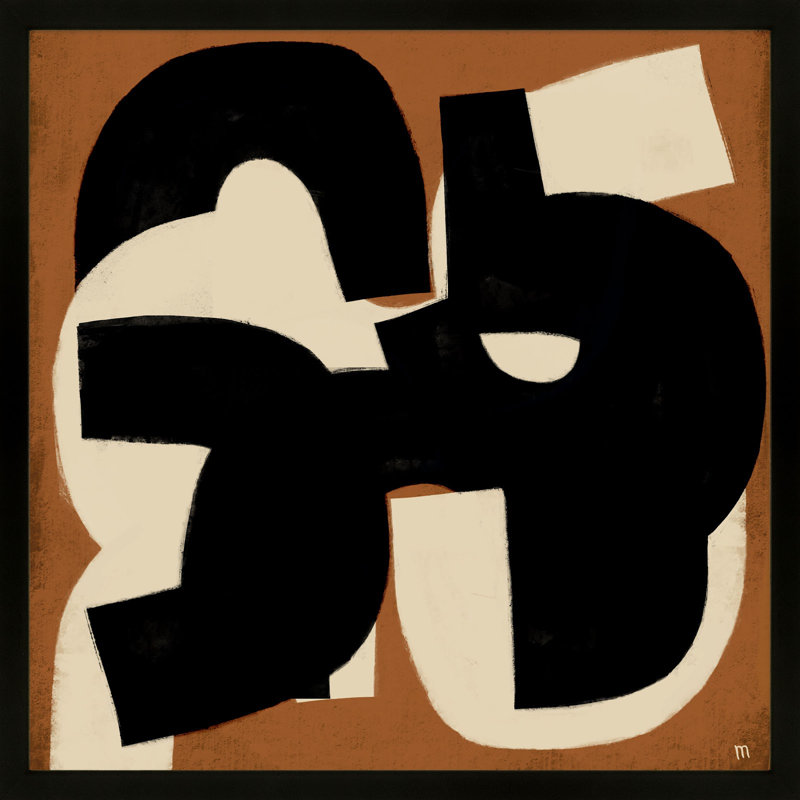 Untitled 1 Painting by StudioM, Black Framed, 16" H x 16" W x 1.25" D
