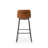 Modern Faux Leather Counter Stool With Low Back Sled Base Footrest-1530381954-1530381955