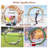 Costway 7.4 Ft Round Wedding Arch Wooden Arbour Backdrop Stand With Triangular-Shaped Base