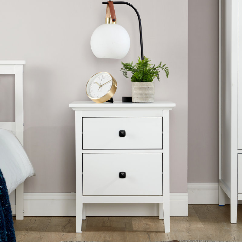 Alexandrina 49cm W Manufactured Wood Bedside Table