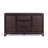 Modern Boho Solid Wood Sideboard Storage Cabinet with 3 Rattan Drawers & 2 Doors, Adjustable Shelves-2066598978