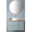Miroir de salle de bain 80 cm, miroir rond, fixation murale