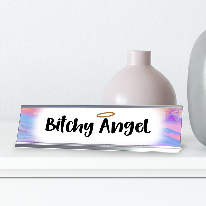 Angel Desk Sign