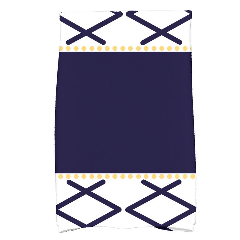 Serviette de bain en microfibre Bartow, Bleu marine