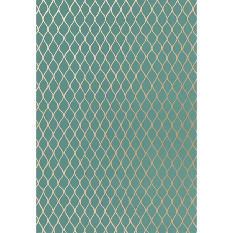 Papier peint Valencia, Turquoise
