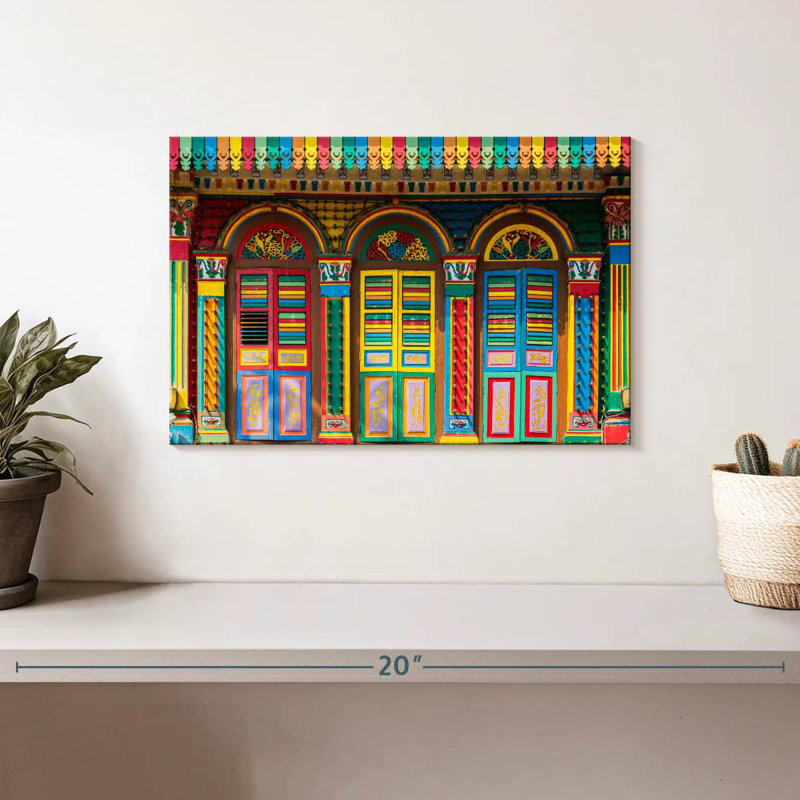 Bright Little India Doors, 8" H x 12" W