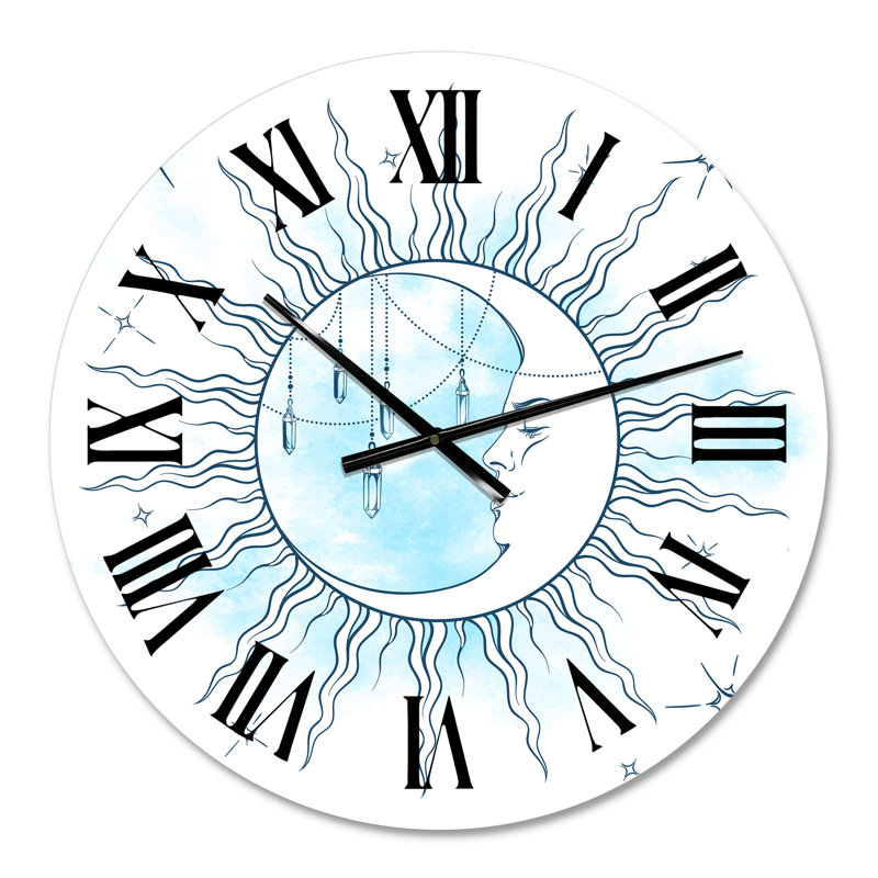 Horloge murale bohème et éclectique, Moyen