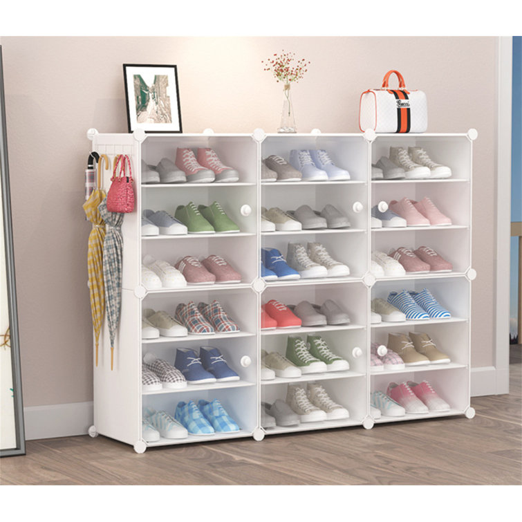 Mabiya 12 Pair Shoe Storage Cabinet Rebrilliant