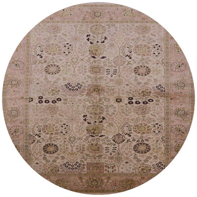 Tapis oriental pêche / beige