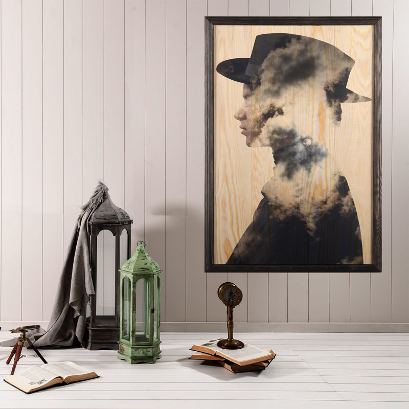 Anonymous - Single Picture Frame Painting on Wood, 70cm H x 50cm W x 1.5cm D