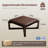 24" Wide Faux Leather Upholstered Square Ottoman-574127188