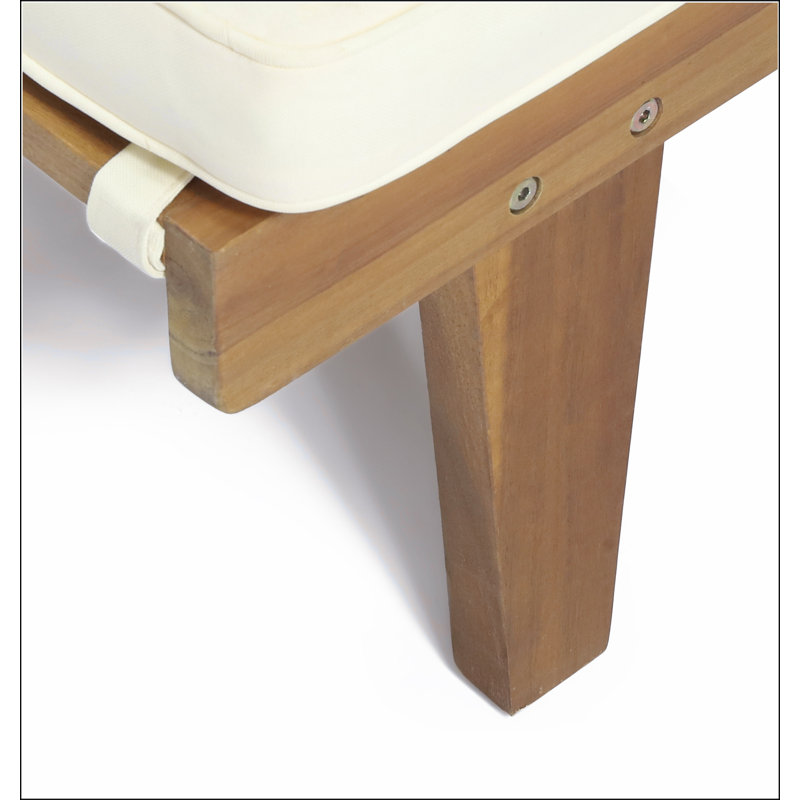 Chaise longue en bois Ariana KD, Teck