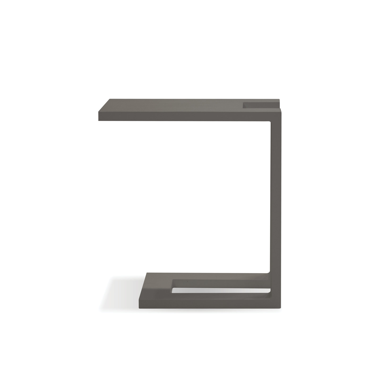 Marselia 13'' Metal Outdoor Side Table, Gray