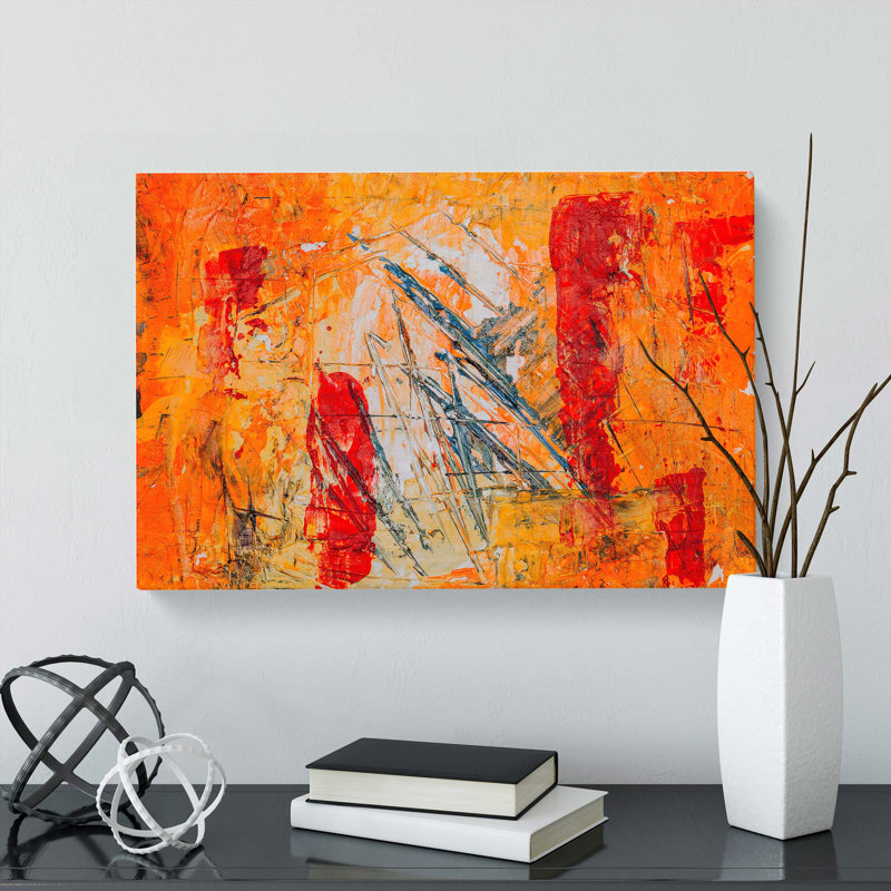 Abstract Art Painting Vol.297 by S.Johnson - Wrapped Canvas Painting, 50cm H x 76cm W x 3cm D