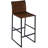 Upholstered Counter Stool with Metal Frame-142984505-259090050