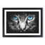 Bright Blue Cat Eyes - Picture Frame Painting Print-56855090-56855089
