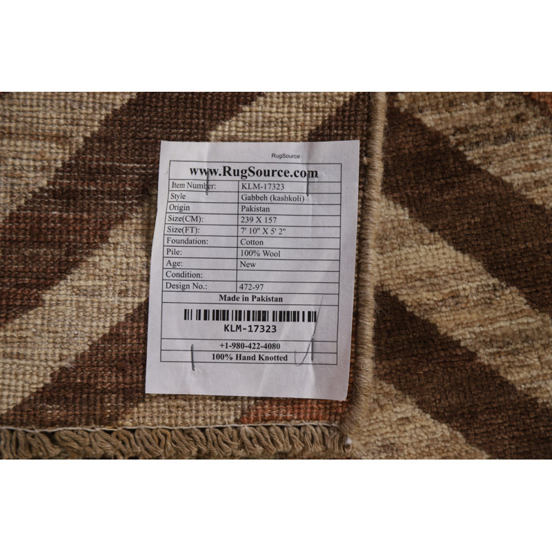 One-of-a-Kind 5'2'' X 7'10'' New Age Wool Area Rug in