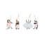 Patience Brewster Penguins En Pointe Mini Ornaments, Set of 4-1200790006