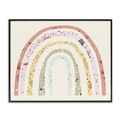 Motif abstrait pour enfants, arc-en-ciel sur art