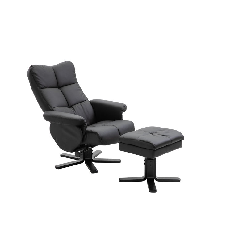 Kaylee 78cm Wide Ergonomic Recliner, Black