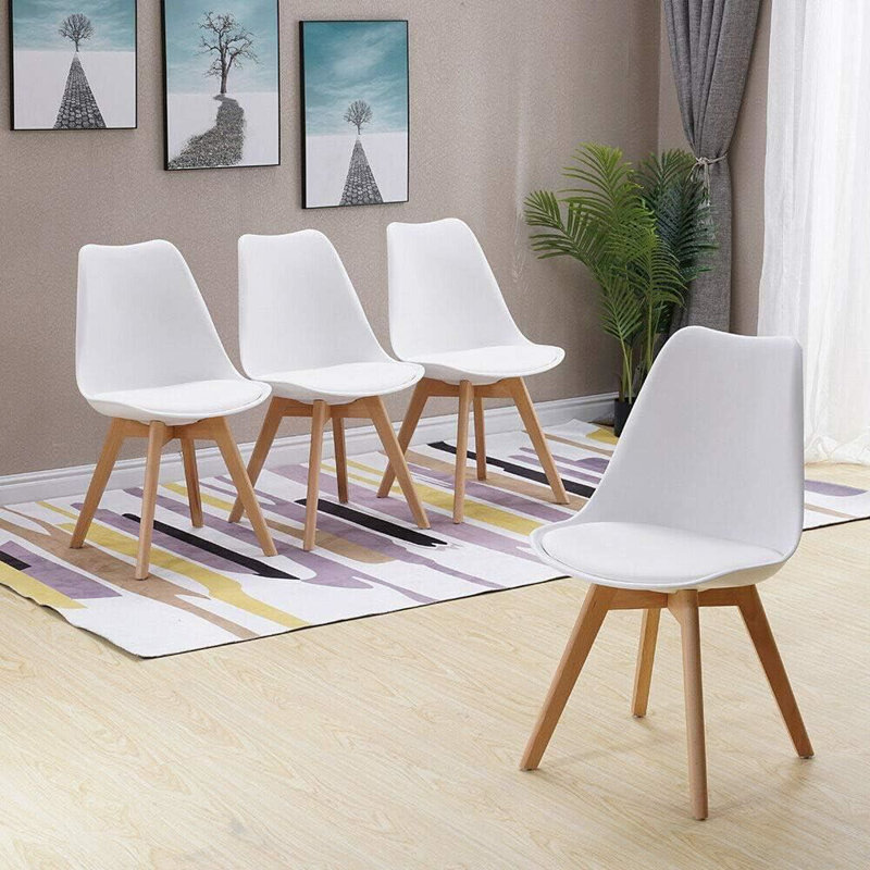 Dining Set, White/Brown