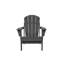 Chaise Adirondack pliante avec table d'appoint, ensemble de 3 chaises Adirondack à texture de bois, gris (comprend 2 chaises et 1 table)-1091404170