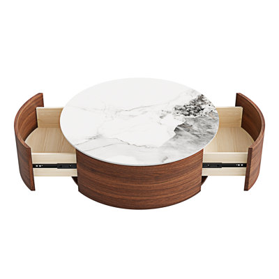 Movable Coffee Table with Casters