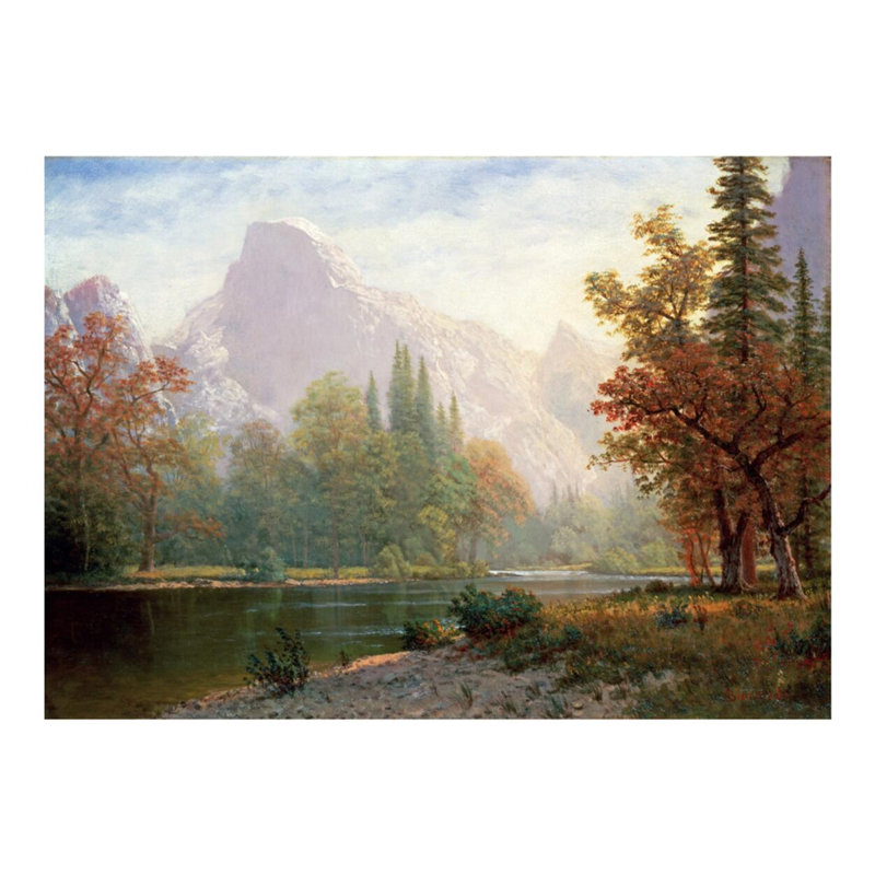 «Half Dome: Yosemite» par Albert Bierstadt - Impression giclée, H 16 po x l 20 po