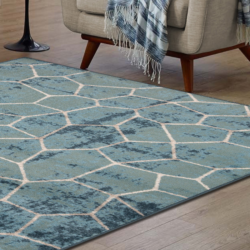 Orren Ellis Jamarion Contemporary Modern Geometric Cobblestone Indoor ...