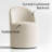 Linen Upholstered Swivel Vanity Chair With Hidden Wheels-582590756