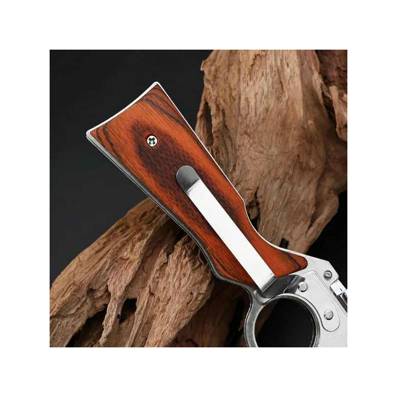 Couteau tactique polyvalent avec pince de survie