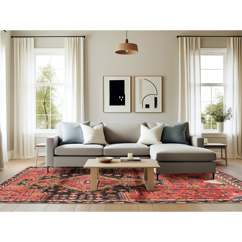 Loc Southwestern Indoor Rug, Rectangle 6' x 9'
