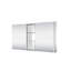 Armoire à pharmacie encastrée ou en saillie en aluminium avec miroir biseauté et tablette ouverte, 152 cm (L) x 76 cm (H).-1223306195-1223306204