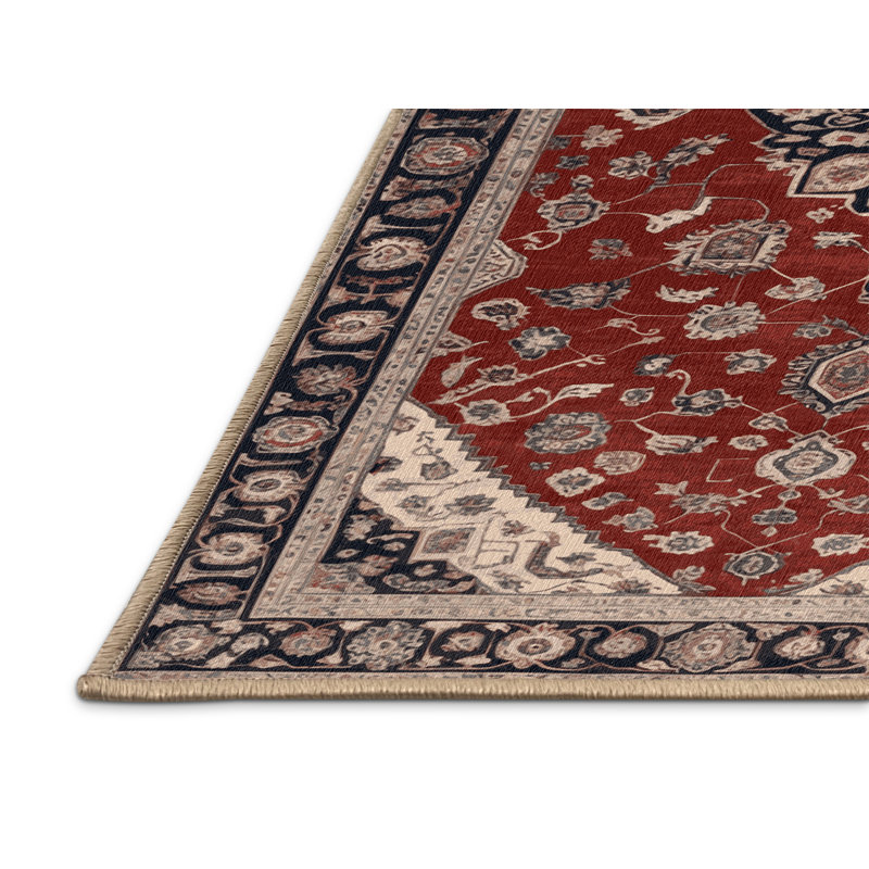 Tapis brun lavable à la machine, Rectangulaire 8 pi x 10 pi