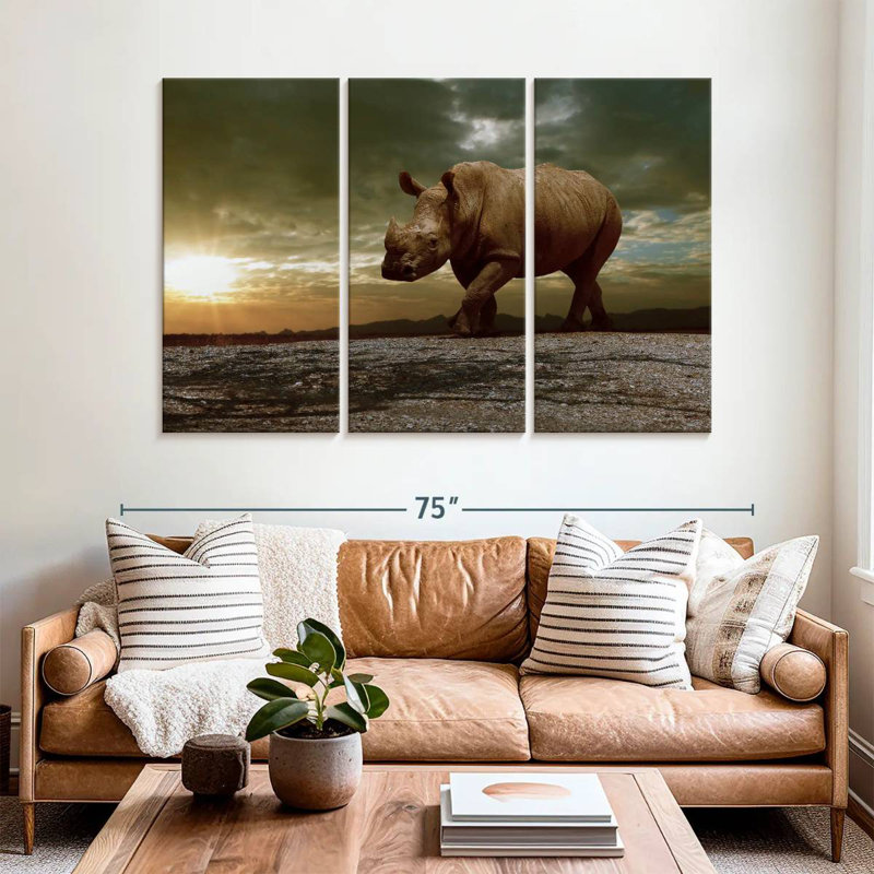 Brampt Safari africain Brampt, H 14 po x l 23 po