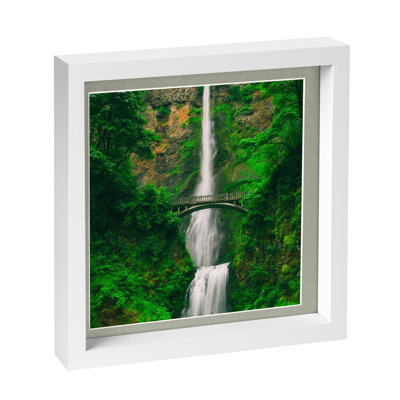 Nicola Spring - 10" x 10" White 3D Box Photo Frame