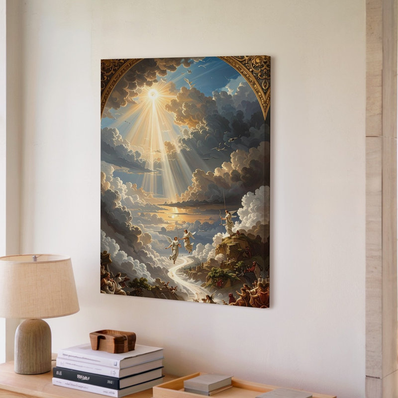Toile avec art mural Ascension céleste, H 11 po x l 14 po
