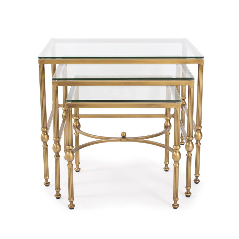 Bonnifait Antique Gold Nesting Tables