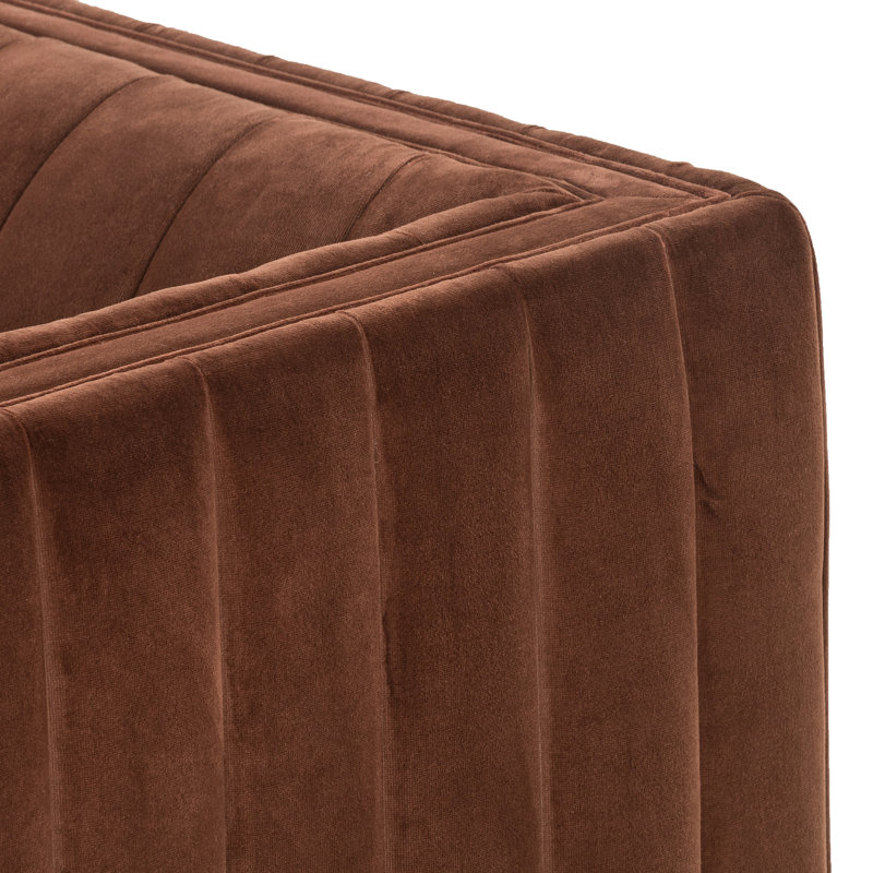 Augustine 97" Sofa, Surrey Auburn, 26.5" H x 88" W x 35" D