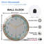Horloge murale moderne en verre 12 "Numbers-On-Art