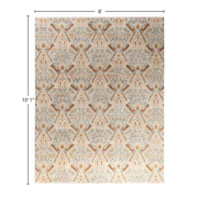Overdyed One-of-a-Kind 8' 0" X 10' 1" Hand Knotted Area Rug