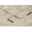 Tapis argenté en cuir 5X8
