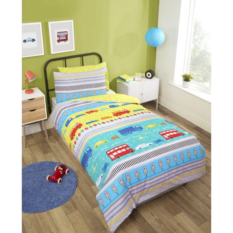 Chaplin No Pattern Bedding with Pillowcases, Single Duvet Cover + 1 Standard Pillowcase