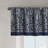 Jacquard Window Valance Navy 50X18"