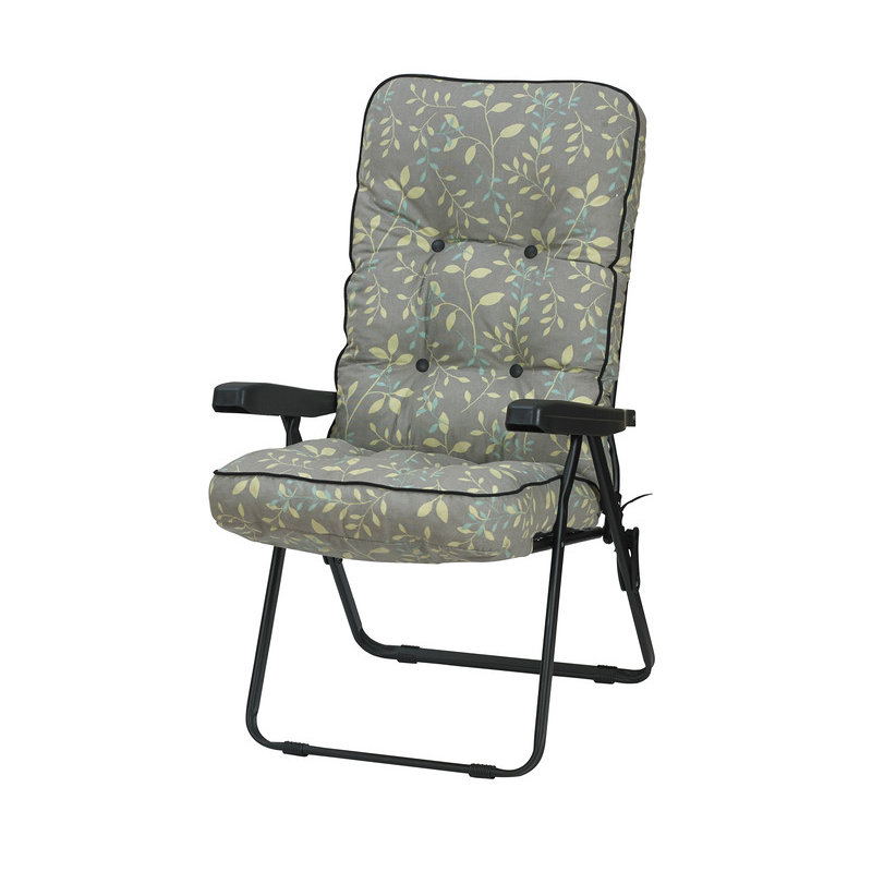 Farallones Folding Recliner Chair, Country Teal